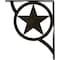 Ekena Millwork Austin Wrought Iron Bracket, (Triple center brace), Antiqued Warm Silver 2"W x 12"D x 15"H BKTM02X12X15TAUAWS - alternate 6
